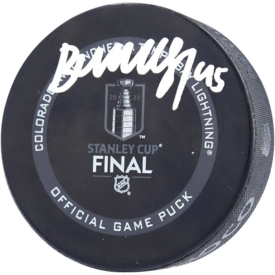 Andre Burakovsky Colorado Avalanche Autographed 2022 Stanley Cup Final Official Game Puck