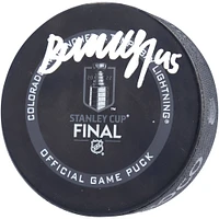 Andre Burakovsky Colorado Avalanche Autographed 2022 Stanley Cup Final Official Game Puck