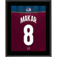 Plaque de joueur sublimée avec numéro de maillot de 10,5" x 13" de Cale Makar Colorado Avalanche