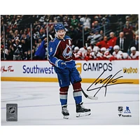 Cale Makar Colorado Avalanche Autographed 8" x 10" Burgundy Jersey Celebration Photograph 