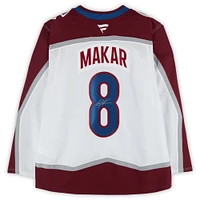 Maillot Fanatics blanc autographié de Cale Makar, Colorado Avalanche
