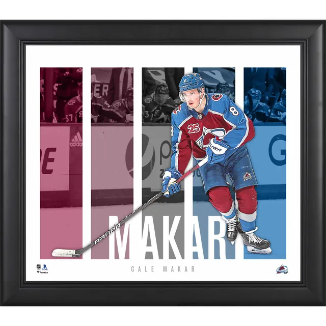 Unsigned Colorado Avalanche Cale Makar Fanatics Authentic White Jersey  Shooting Photograph