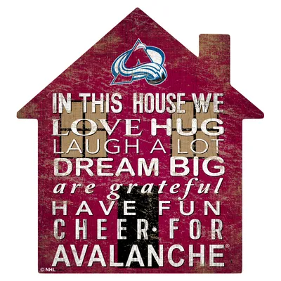 Colorado Avalanche 12'' Team House Sign