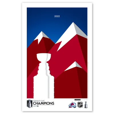 Colorado Avalanche 2022 Stanley Cup Champions 11'' x 17'' Art Poster