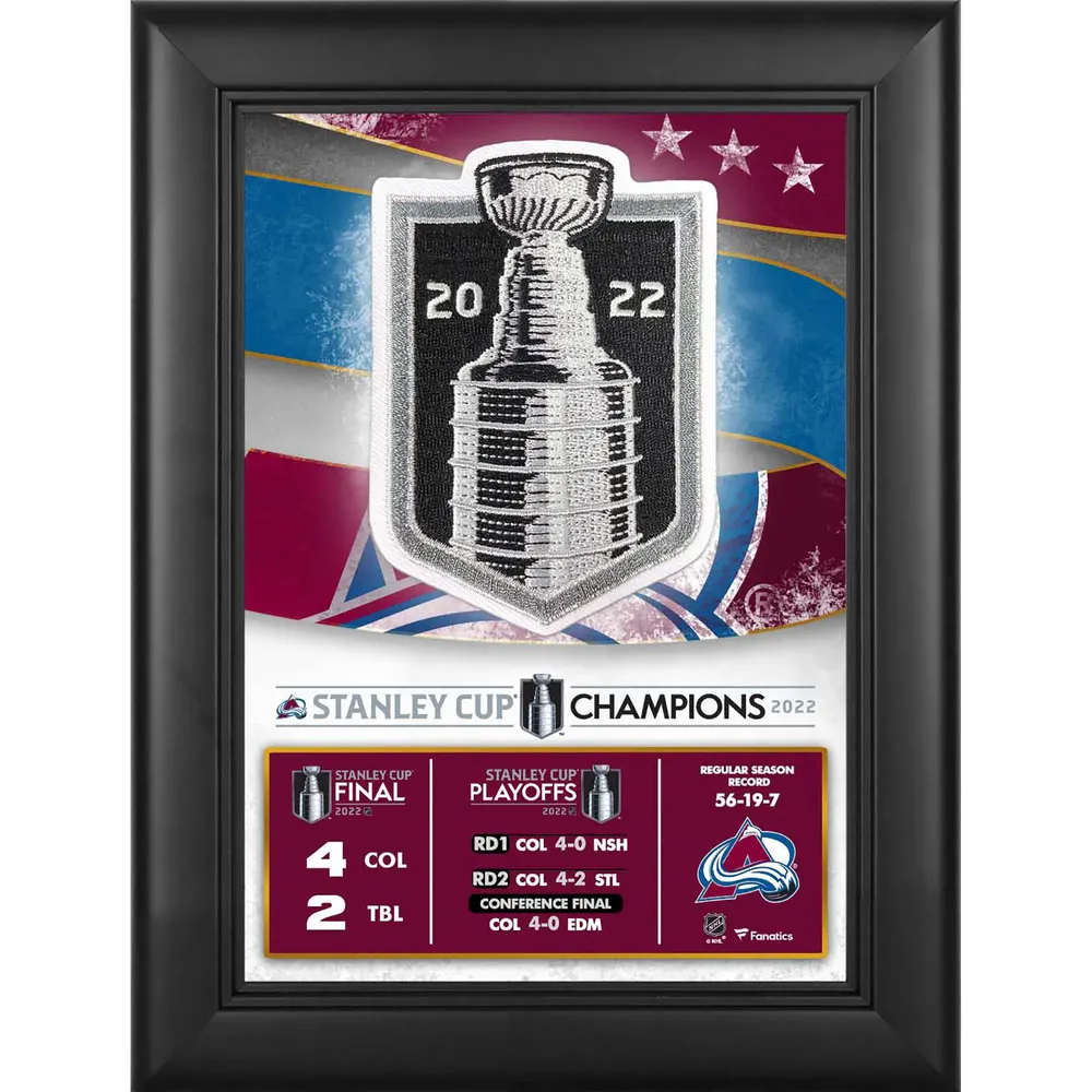 Colorado Avalanche 2022 Stanley Cup Champions Crystal Filled with Game-Used Ice from The Final