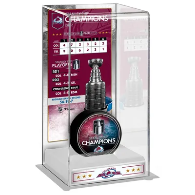 Colorado Avalanche Fanatics Authentic 2022 Stanley Cup Champions Logo Deluxe Tall Hockey Puck Case