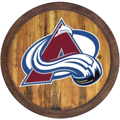 Colorado Avalanche 21'' x 21'' Color Logo Faux Barrel Top Sign