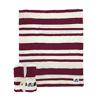 Colorado Avalanche 50" x 60" Cable-Knit Throw Blanket