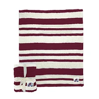 Colorado Avalanche 50" x 60" Cable-Knit Throw Blanket