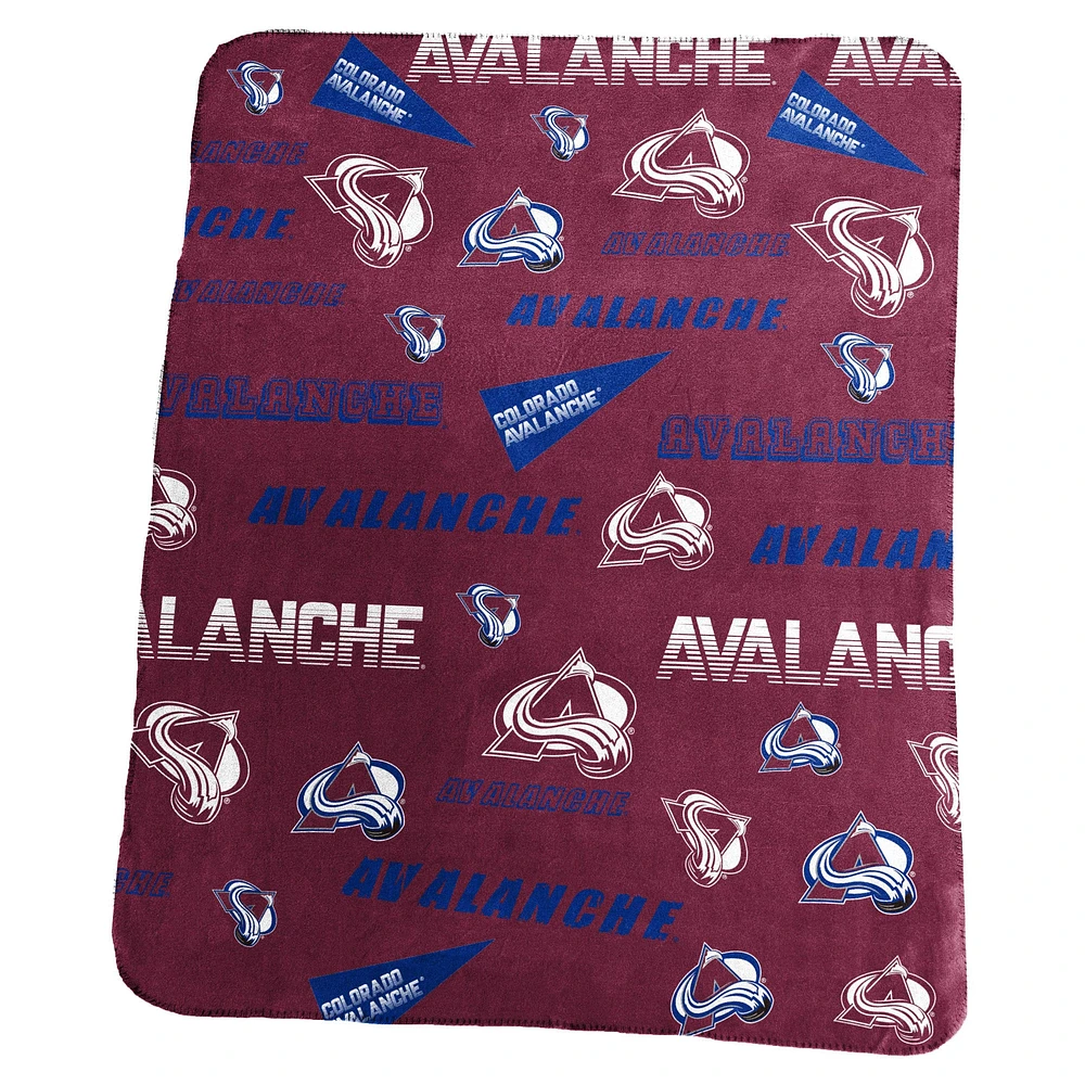 Couverture polaire classique Colorado Avalanche 50" x 60"