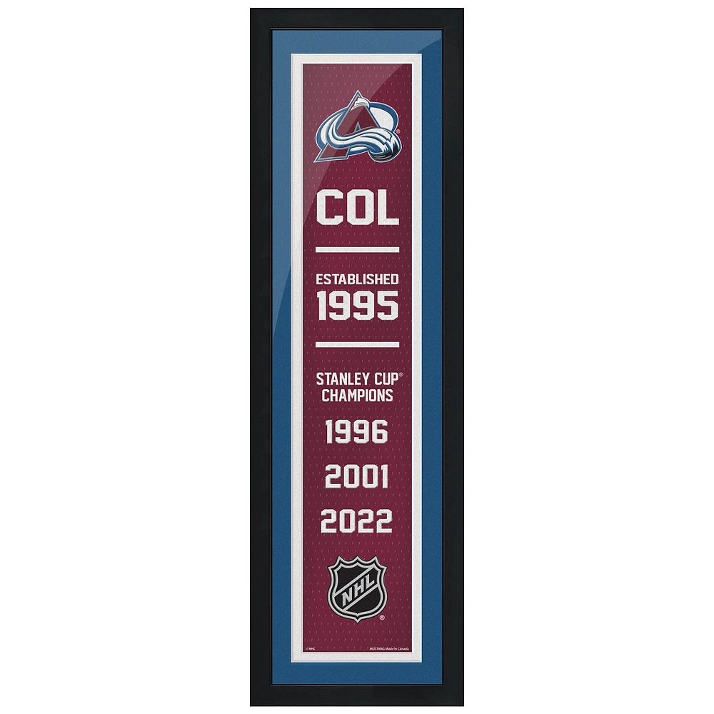 Colorado Avalanche - 6'' x 22'' Empire Framed Sign