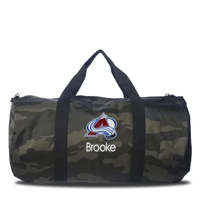 Colorado Avalanche Camo Print Personalized Duffel Bag