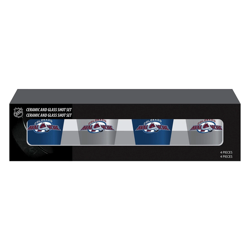 Colorado Avalanche Four-Pack Shot Glass Set