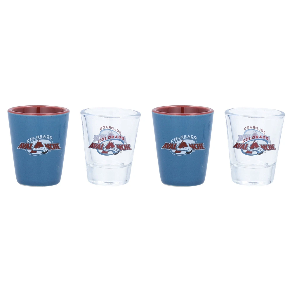 Colorado Avalanche Four-Pack Shot Glass Set