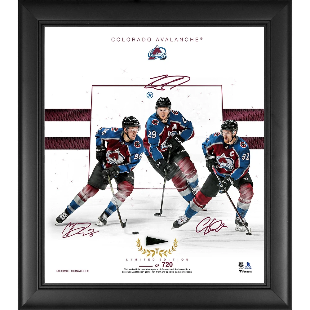 Lids Colorado Avalanche Fanatics Authentic Framed Logo Jersey