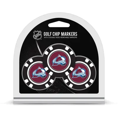 Colorado Avalanche Golf Chip 3-Pack Set