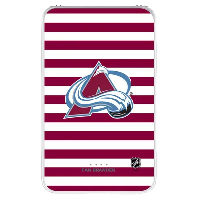 Colorado Avalanche Stripe Design 10,000 mAh Portable Power Pack