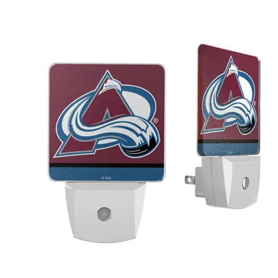 Colorado Avalanche Stripe Design Nightlight 2-Pack