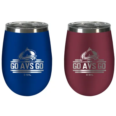 Colorado Rockies Team Colors Wine Tumbler Two-Piece Set