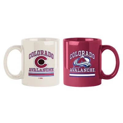 Colorado Avalanche Two-Pack 15oz. Color Mug Set