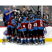 Colorado Avalanche Unsigned 2019 Stanley Cup Playoffs Game 6 Team Celebration vs. San Jose Sharks Photograph