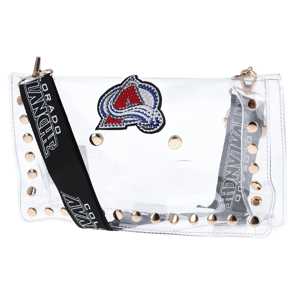 Cuce Colorado Avalanche Crystal Clear Envelope Crossbody Bag