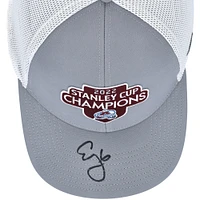 Casquette de vestiaire des champions de la Coupe Stanley 2022 de l'Avalanche du Colorado Erik Johnson