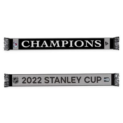 Fanatics Branded Black Colorado Avalanche 2022 Stanley Cup Champions - Locker Room Scarf