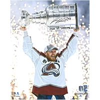 Gabriel Landeskog Colorado Avalanche Autographed 2022 Stanley Cup Champions 16" x 20" Raising Cup Photograph with "2022 SC Champs" Inscription