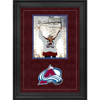 Gabriel Landeskog Colorado Avalanche Autographed Deluxe Framed 2022 Stanley Cup Champions 8" x 10" Raising Cup Photograph