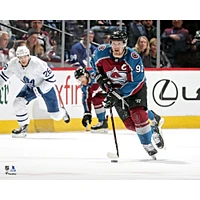 Gabriel Landeskog Colorado Avalanche Unsigned Burgundy Skating Photograph