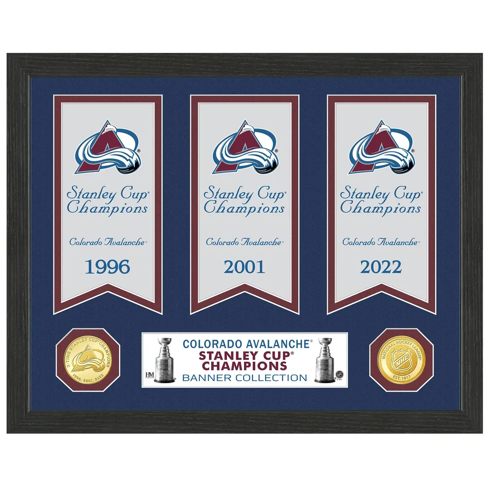 Official Colorado Avalanche 3-time 1996 2001 2022 Stanley Cup