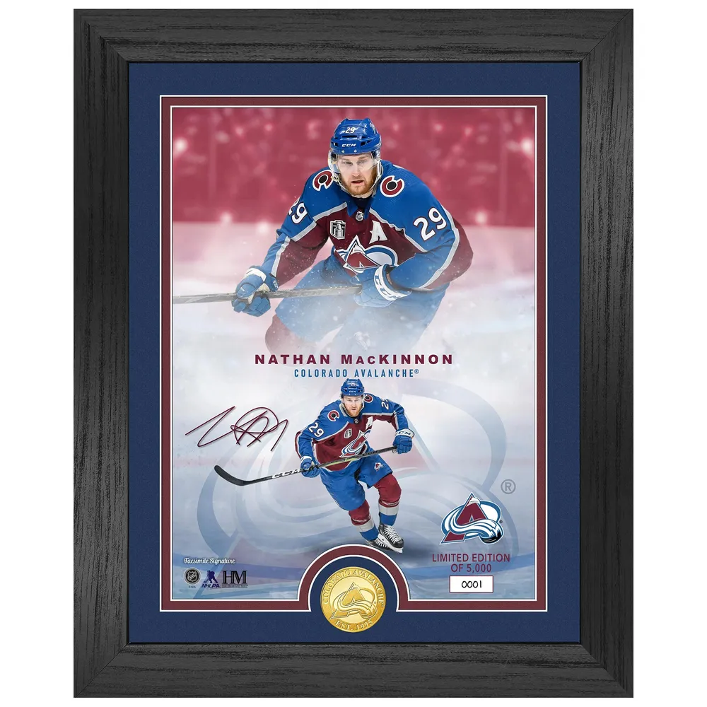 Colorado Avalanche Nathan MacKinnon 35.75'' x 24.25'' Framed Team