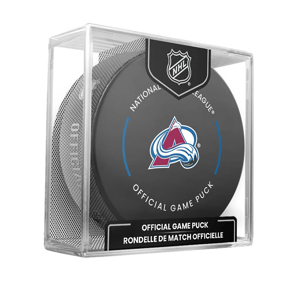 Colorado Avalanche Unsigned Inglasco Reverse Retro Logo Hockey Puck