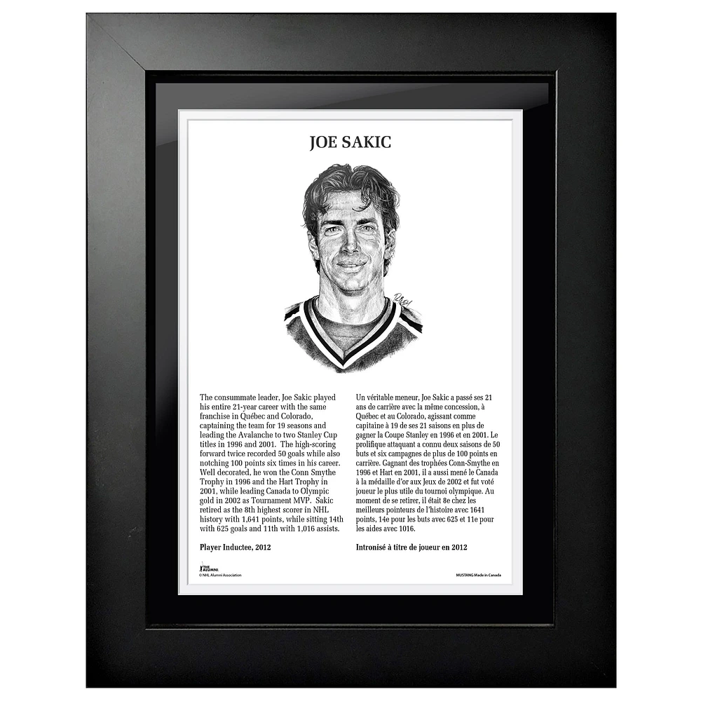 Joe Sakic Colorado Avalanche - 2012 Legends Line 12'' x 16'' Framed Photo