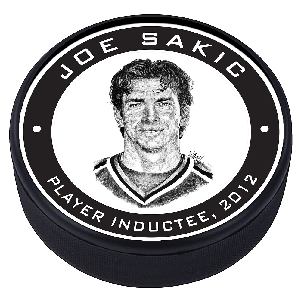 Joe Sakic Colorado Avalanche - 2012 Legends Line Textured Hockey Puck