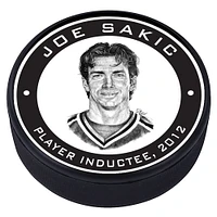 Joe Sakic Colorado Avalanche - 2012 Legends Line Textured Hockey Puck