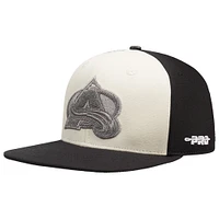 Men's Pro Standard  Cream Colorado Avalanche French Terry Snapback Hat