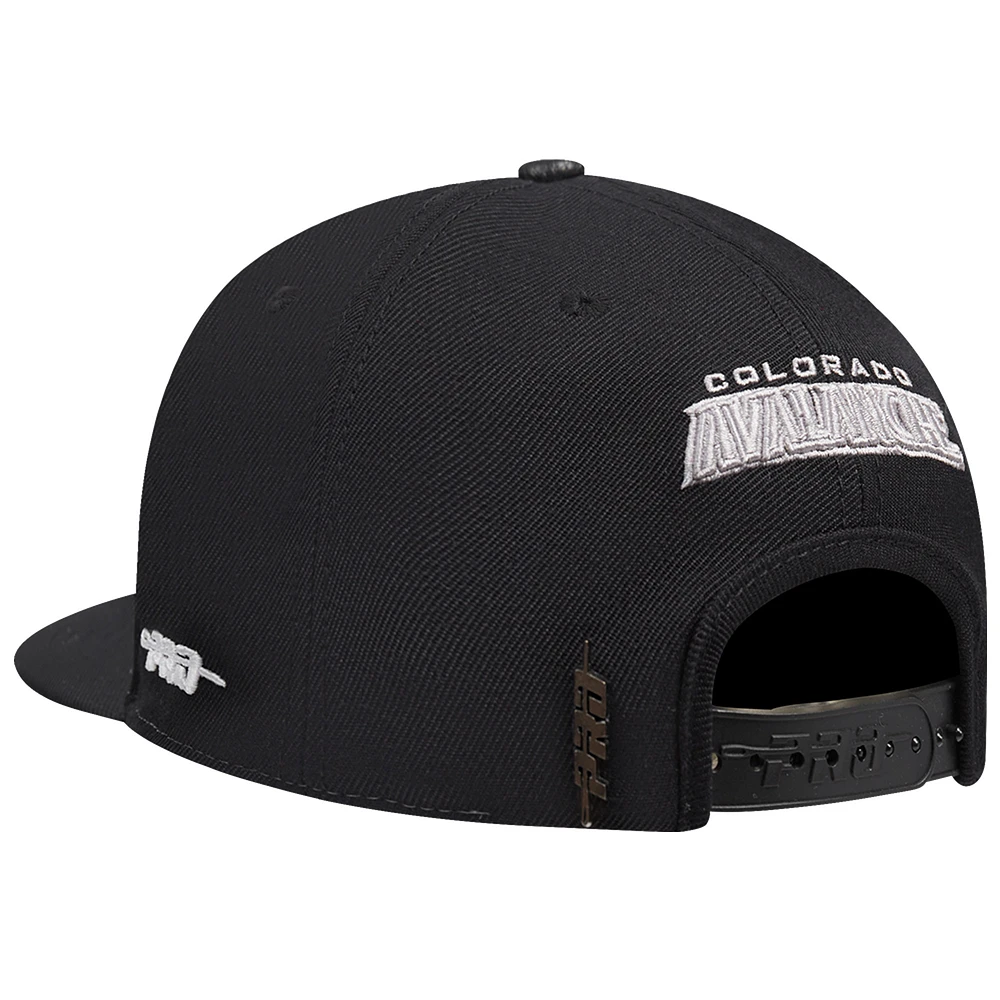 Men's Pro Standard  Cream Colorado Avalanche French Terry Snapback Hat