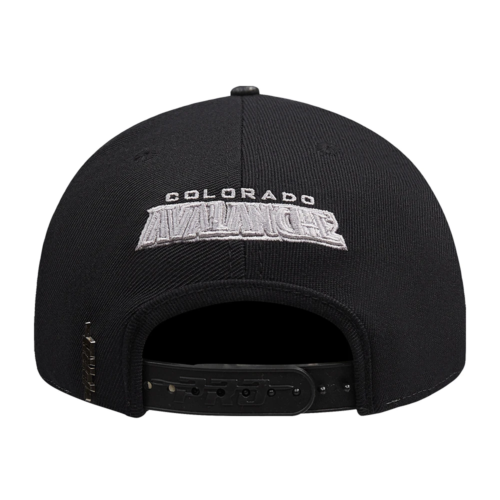 Men's Pro Standard  Cream Colorado Avalanche French Terry Snapback Hat