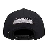 Men's Pro Standard  Cream Colorado Avalanche French Terry Snapback Hat