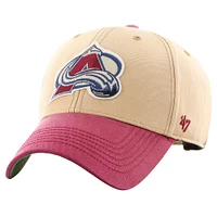 Casquette réglable '47 kaki/bourgogne Colorado Avalanche Dusted Sedgwick MVP pour hommes