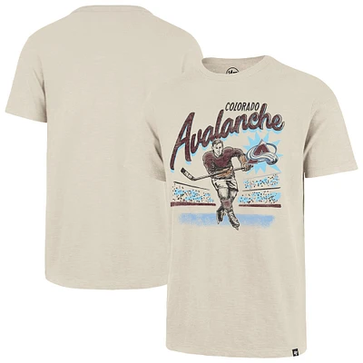 Men's '47  Natural Colorado Avalanche Hockey Player Golden Age Scrum T-Shirt