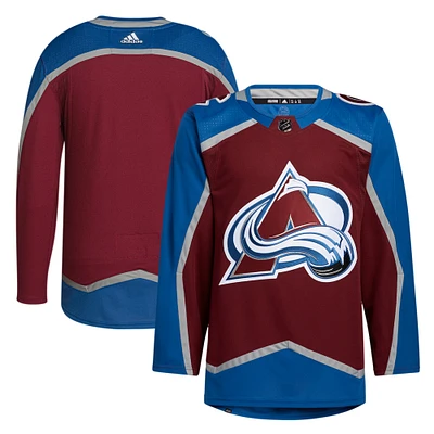 Adidas Colorado Avalanche Domicile pour hommes bordeaux - Maillot authentique Primegreen