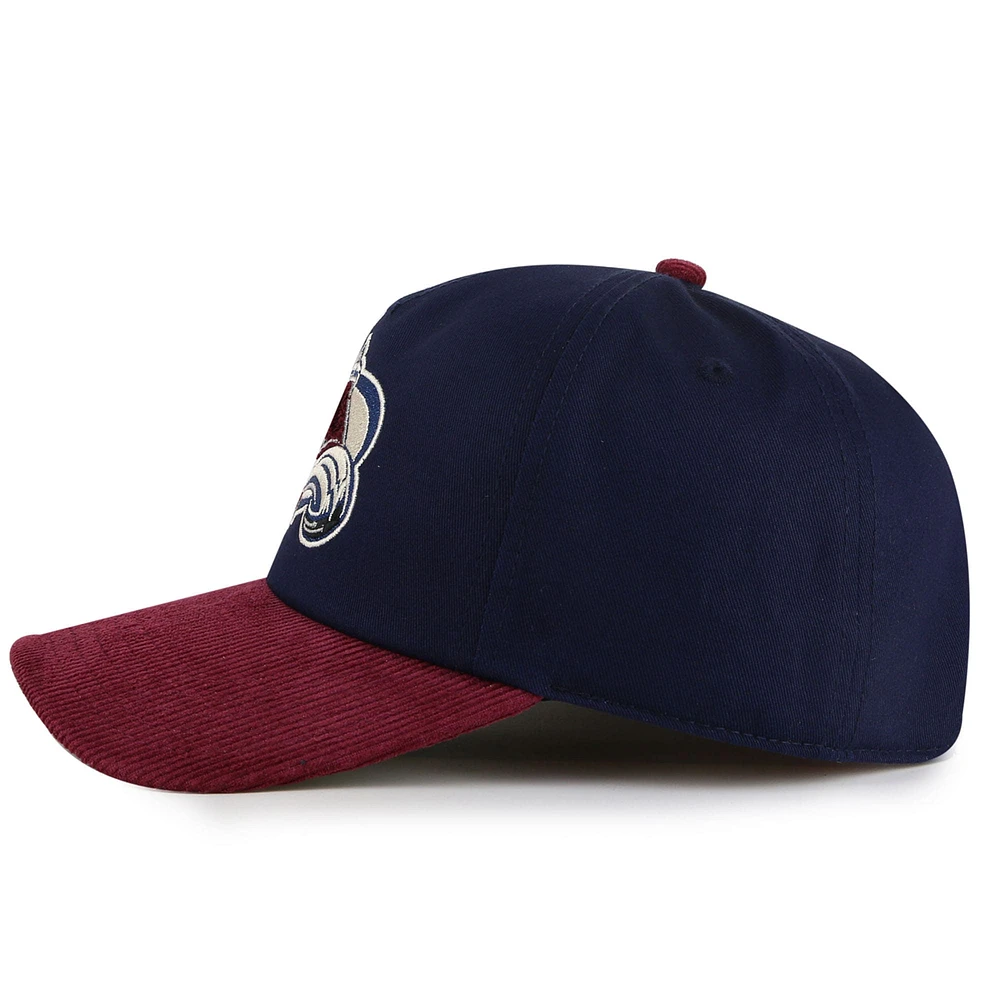 Men's American Needle  Navy/Burgundy Colorado Avalanche Burnett Adjustable Hat