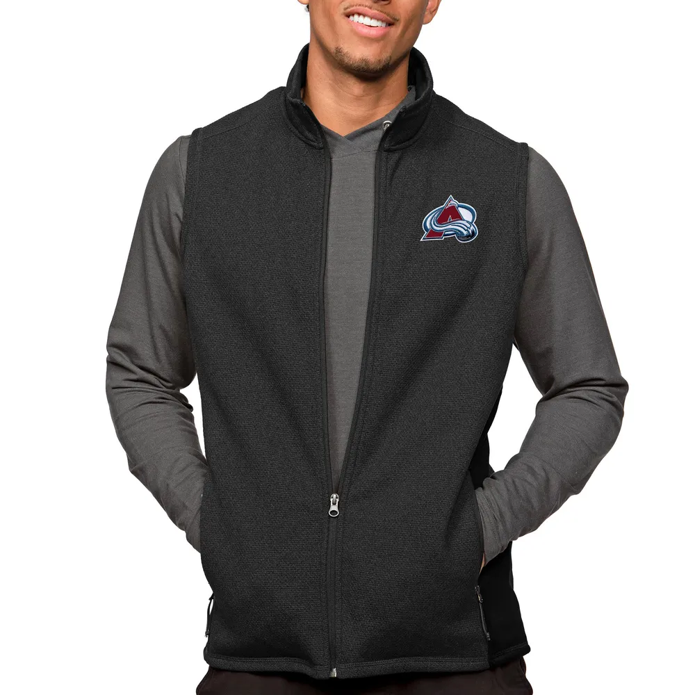 Colorado Avalanche Antigua Women's Course Full-Zip Jacket - Heather Black