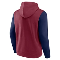 Men's Burgundy Colorado Avalanche Deliver Fleece Pullover Hoodie