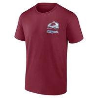 Men's Burgundy Colorado Avalanche Never Over T-Shirt