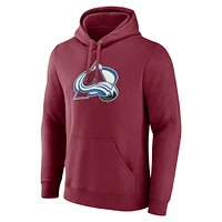 Men's Burgundy Colorado Avalanche Primary Logo Pullover Hoodie