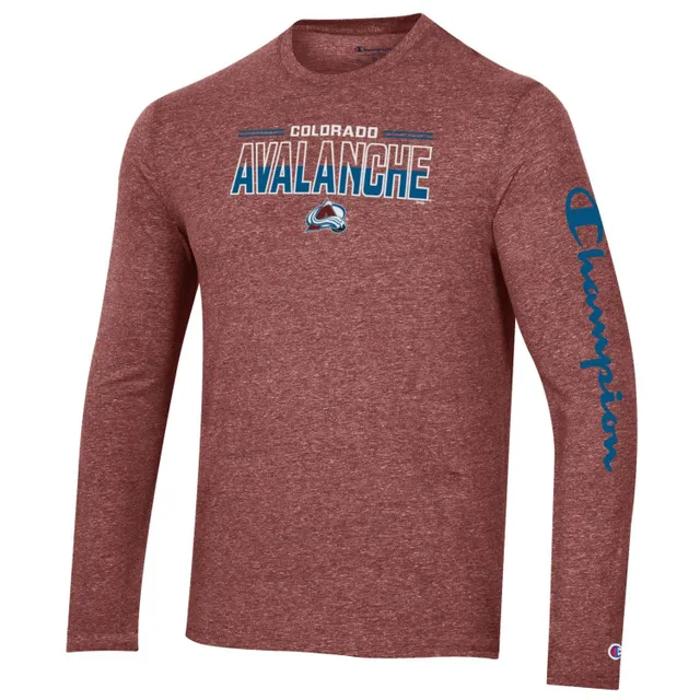 Majestic Threads Men's Majestic Threads Burgundy Colorado Avalanche 3-Time Stanley  Cup Champions Ringer Tri-Blend T-Shirt